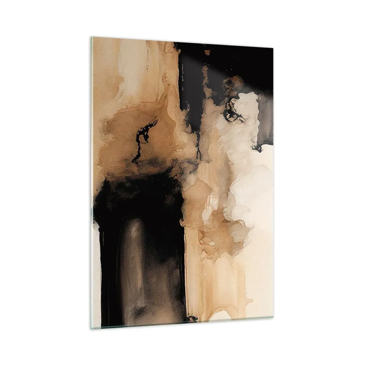 Glastavla - Bild på glas - Intrigerande abstraktion - 50x70 cm