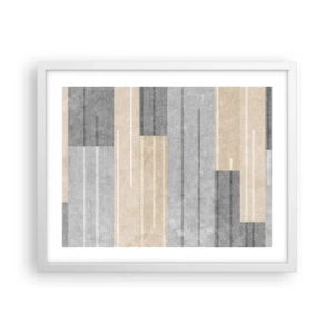 Affisch i vit ram - Komposition: allt i lod - 50x40 cm