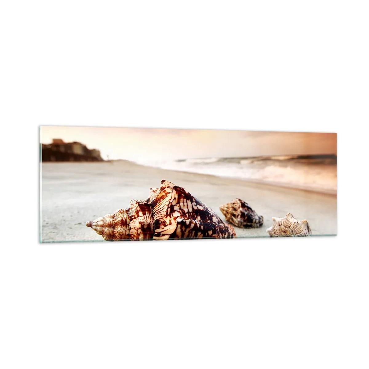 Glastavla - Bild på glas - Vågböjare - 90x30 cm