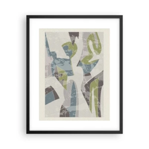 Affisch i svart ram - Komposition bakom glas - 40x50 cm