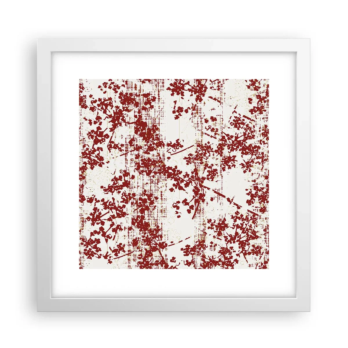 Affisch i vit ram - Som en gammal percale - 30x30 cm