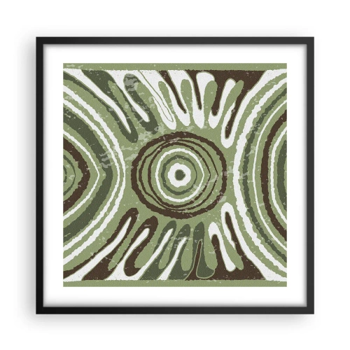 Affisch i svart ram - Explosion av känslor - 50x50 cm