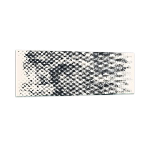 Glastavla - Bild på glas - Dimmig komposition - 90x30 cm