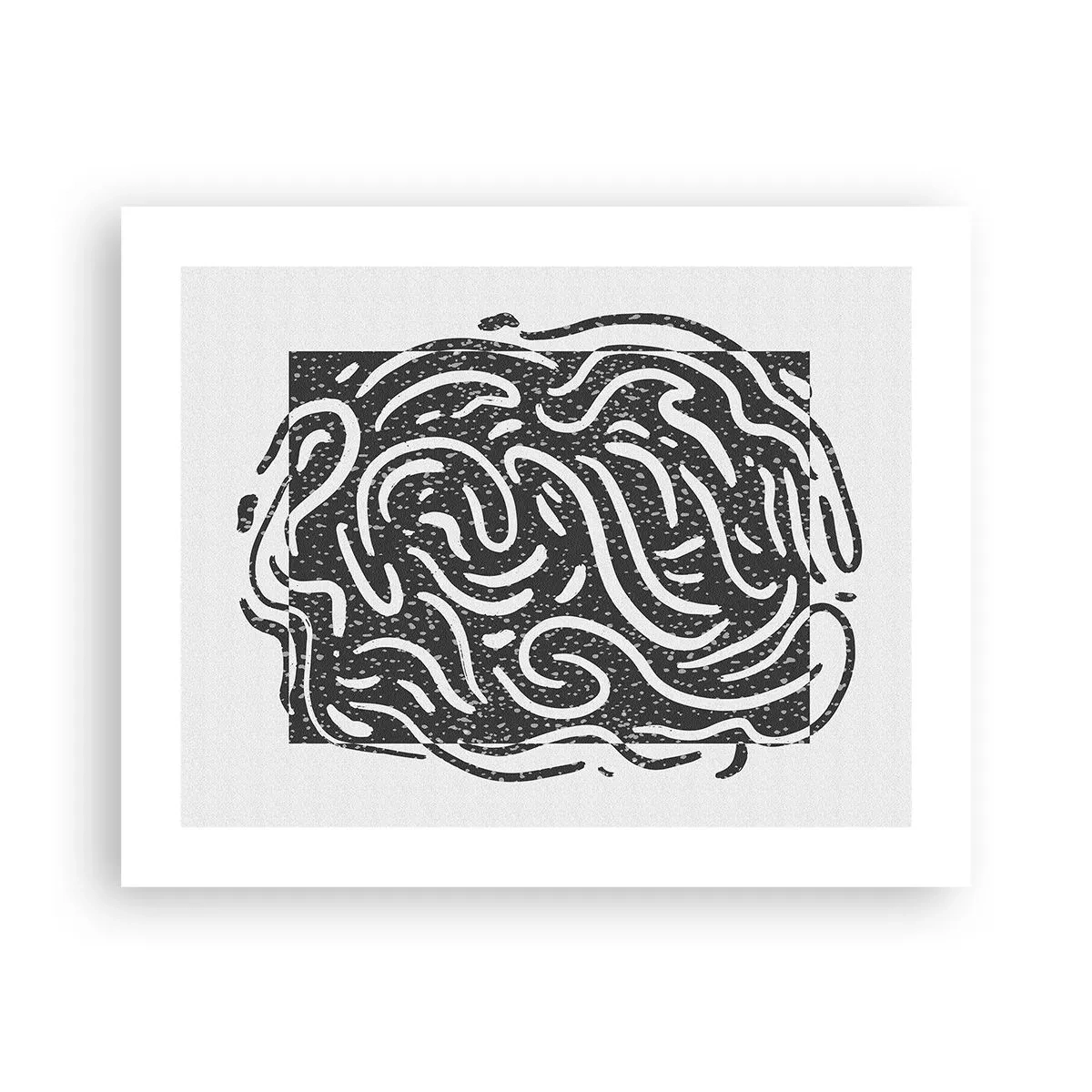 Affisch - Abstraktion: en dans av glädje - 50x40 cm