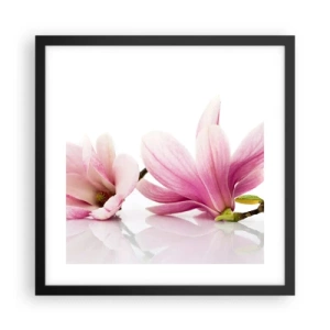 Affisch i svart ram - Lätta som vårkänslan - 40x40 cm