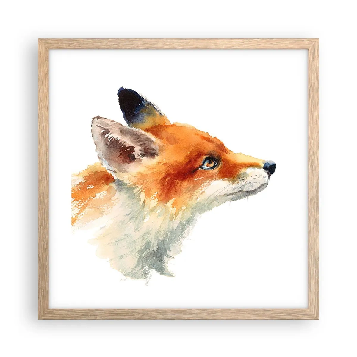 Affisch i ram av ljusek - Försiktighet skadar aldrig - 40x40 cm