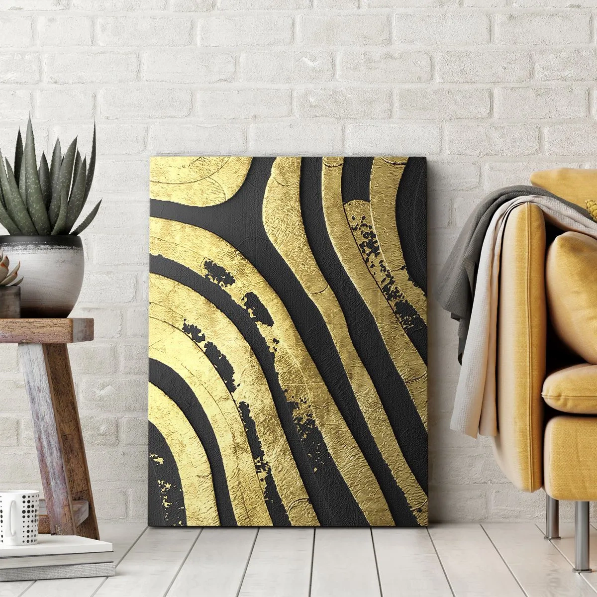 Canvastavla - Bild på duk - Allt flyter - 70x100 cm