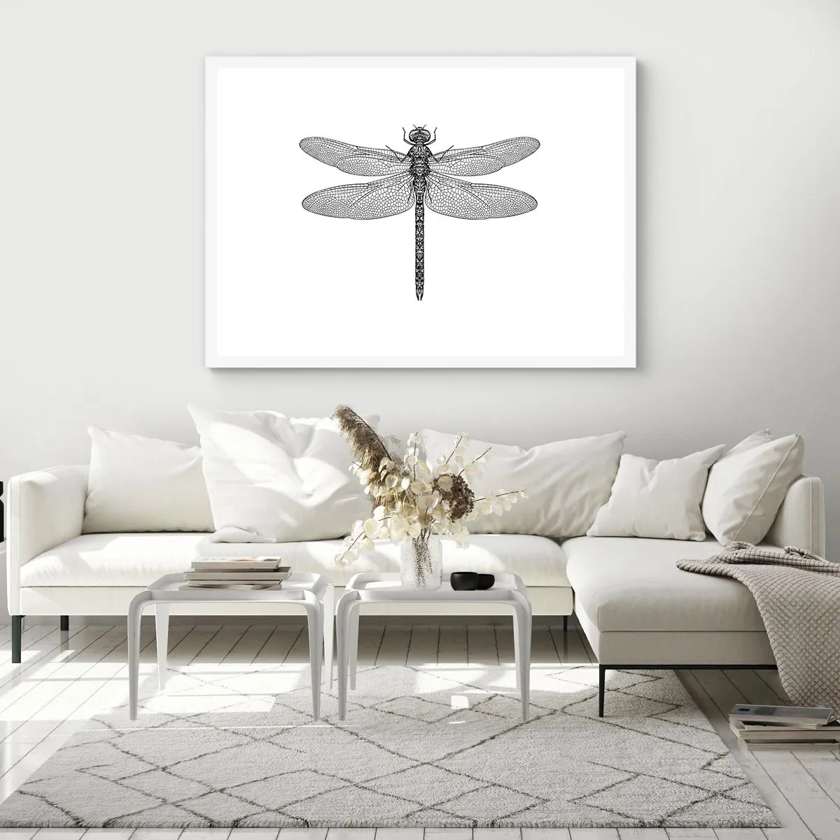 Affisch i vit ram - Precision i naturen - 91x61 cm