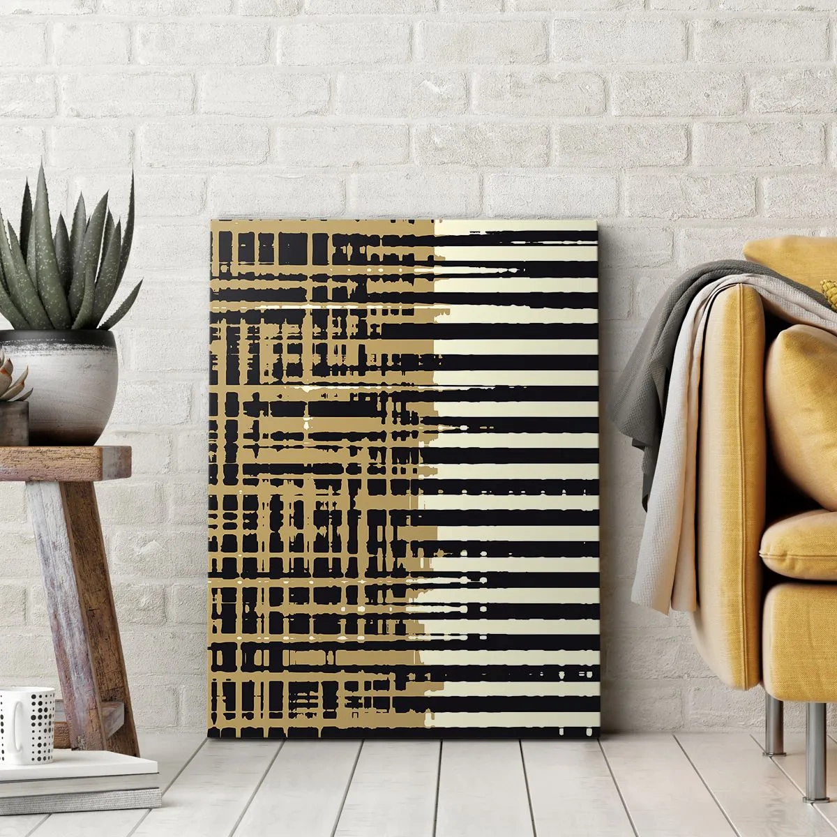 Canvastavla - Bild på duk - Arkitektonisk abstraktion - 80x120 cm