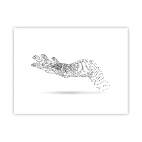 Affisch - En spänstig hand - 40x30 cm