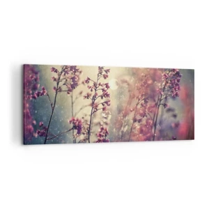 Canvastavla - Bild på duk - Hemlighetsfull trädgård - 120x50 cm