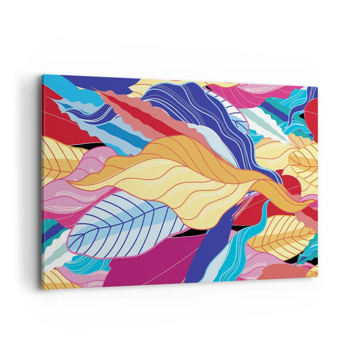 Canvastavla - Bild på duk - Färgglad röra - 120x80 cm