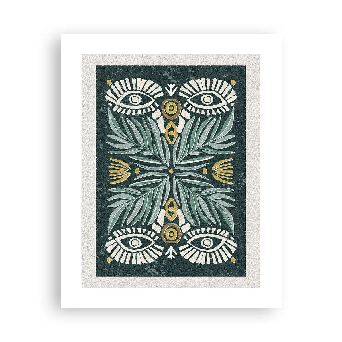 Affisch - Som ett folkligt mönster - 40x50 cm