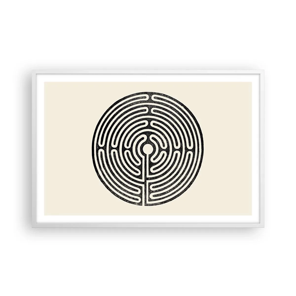 Affisch i vit ram - Mystisk ordning - 91x61 cm