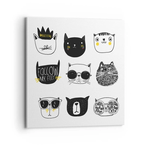 Canvastavla - Bild på duk - Varje annorlunda - 70x70 cm