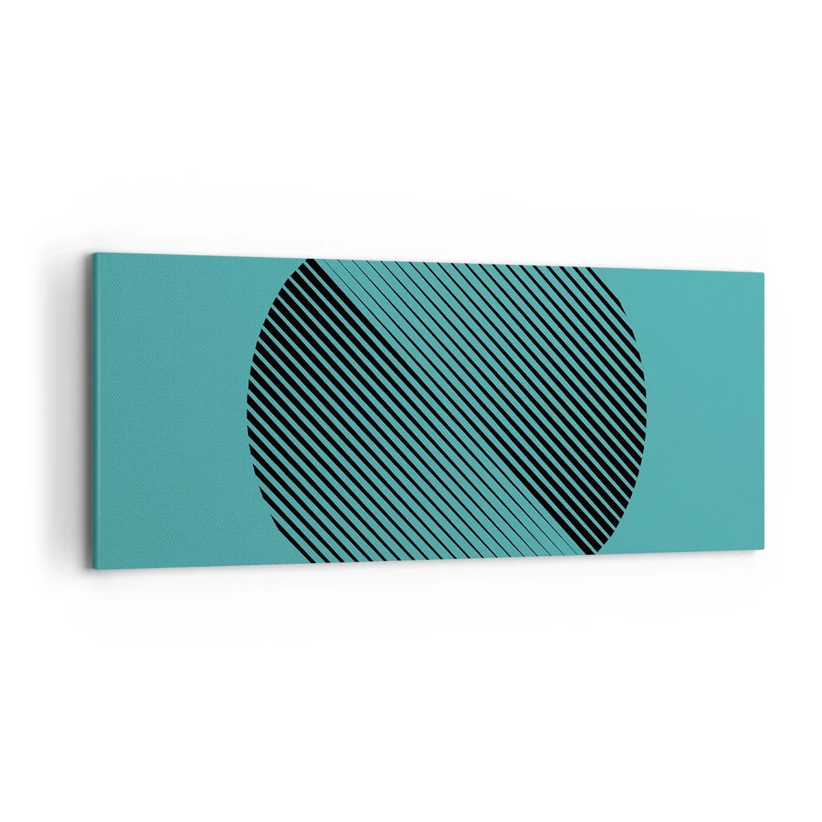 Canvastavla - Bild på duk - Cirkeln - en geometrisk variation - 120x50 cm