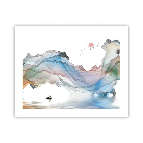 Affisch - Mot kristallfjäll - 50x40 cm