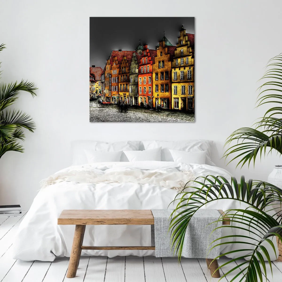 Canvastavla - Bild på duk - Det saknas bar förtrollad droska - 60x60 cm