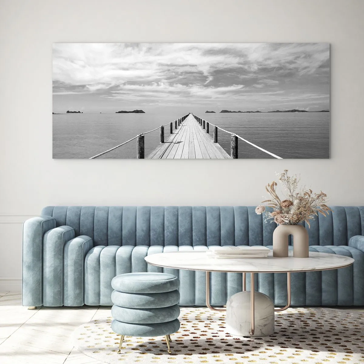 Glastavla - Bild på glas - Kanske en resa... - 120x50 cm