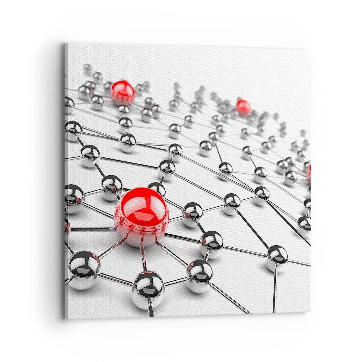 Canvastavla - Bild på duk - Silvernät - 70x70 cm