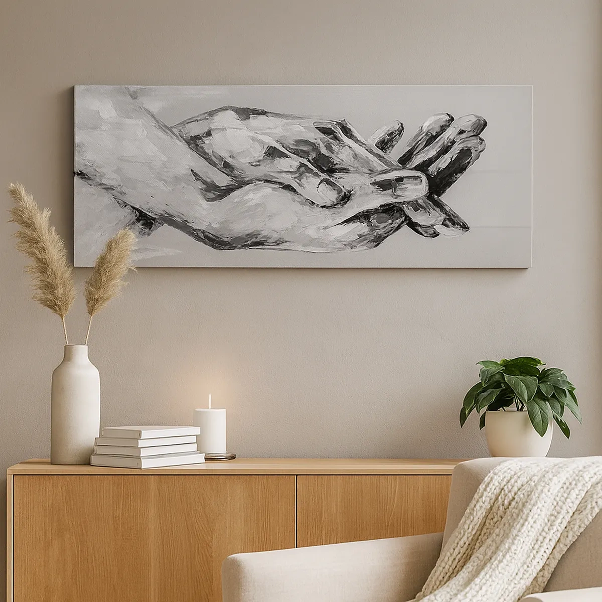 Canvastavla - Bild på duk - Början... - 30x30 cm