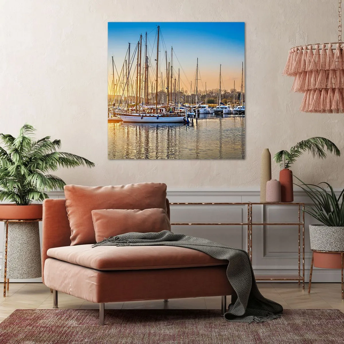 Canvastavla - Bild på duk - Vinden måste också sova - 70x70 cm