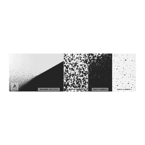 Fototapet Prov Standard Eco - Snabbare, mer - Abstraktion, Grafik, Svartvitt - 100x30 cm