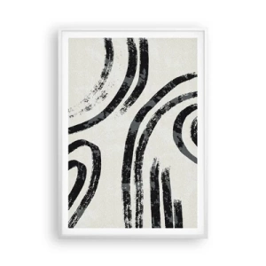 Affisch i vit ram - Halvstoppad - 70x100 cm