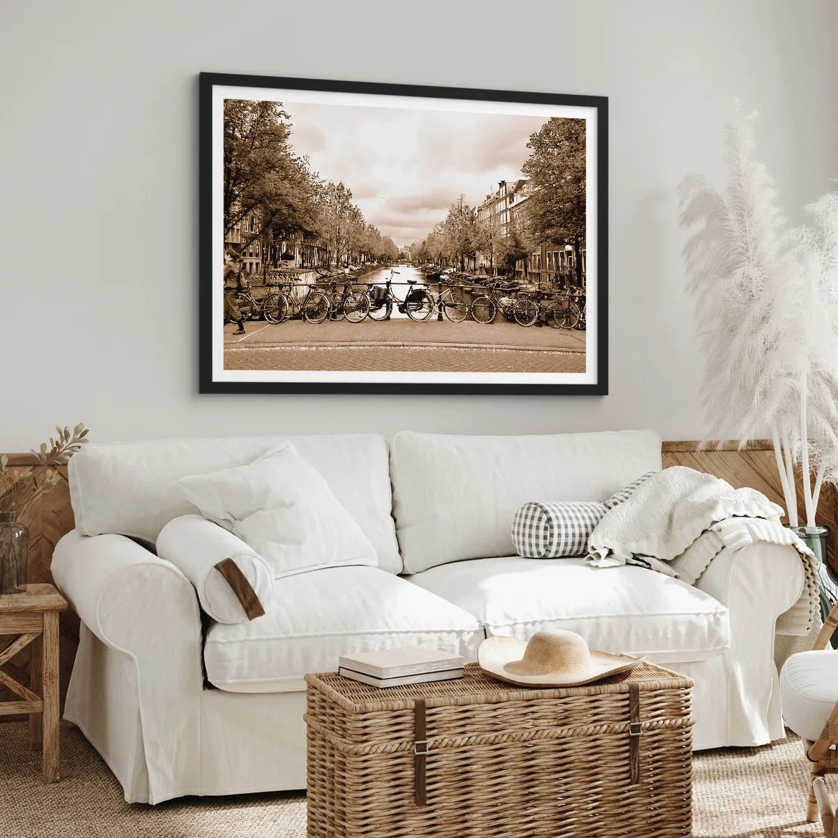 Affisch i svart ram - Holländsk stämning - 91x61 cm