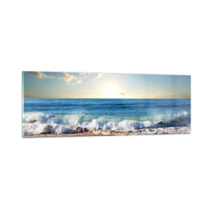 Glastavla - Bild på glas - Rörlighet och orörlighet samtidigt - 90x30 cm