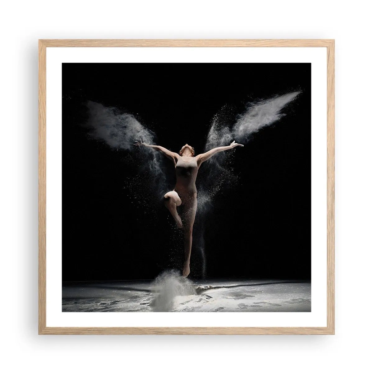 Affisch i ram av ljusek - Alverna finns - 60x60 cm