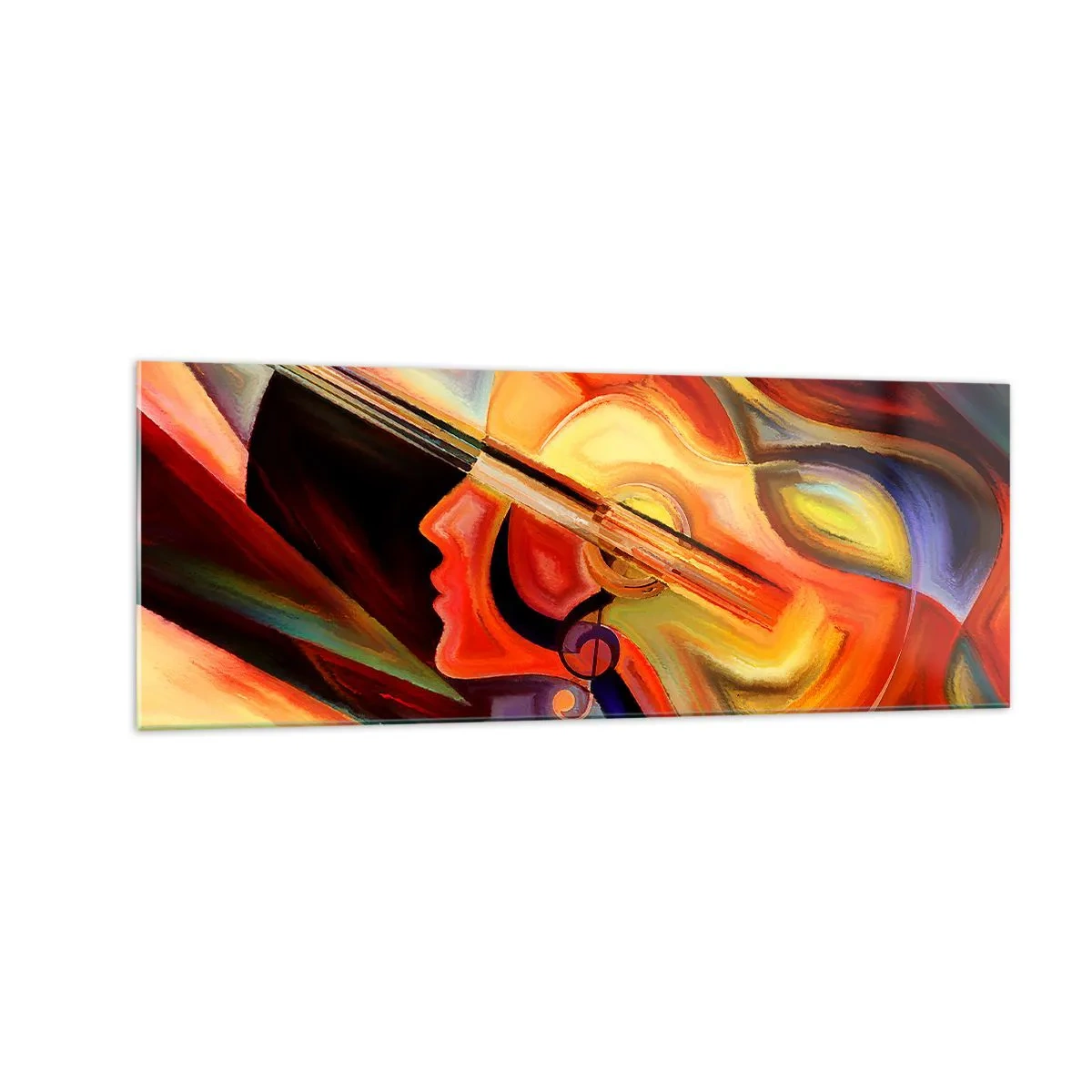 Glastavla - Bild på glas - Allt väl - 140x50 cm