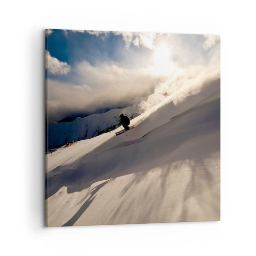 Canvastavla - Bild på duk - Fjällutmaningen accepterad - 50x50 cm