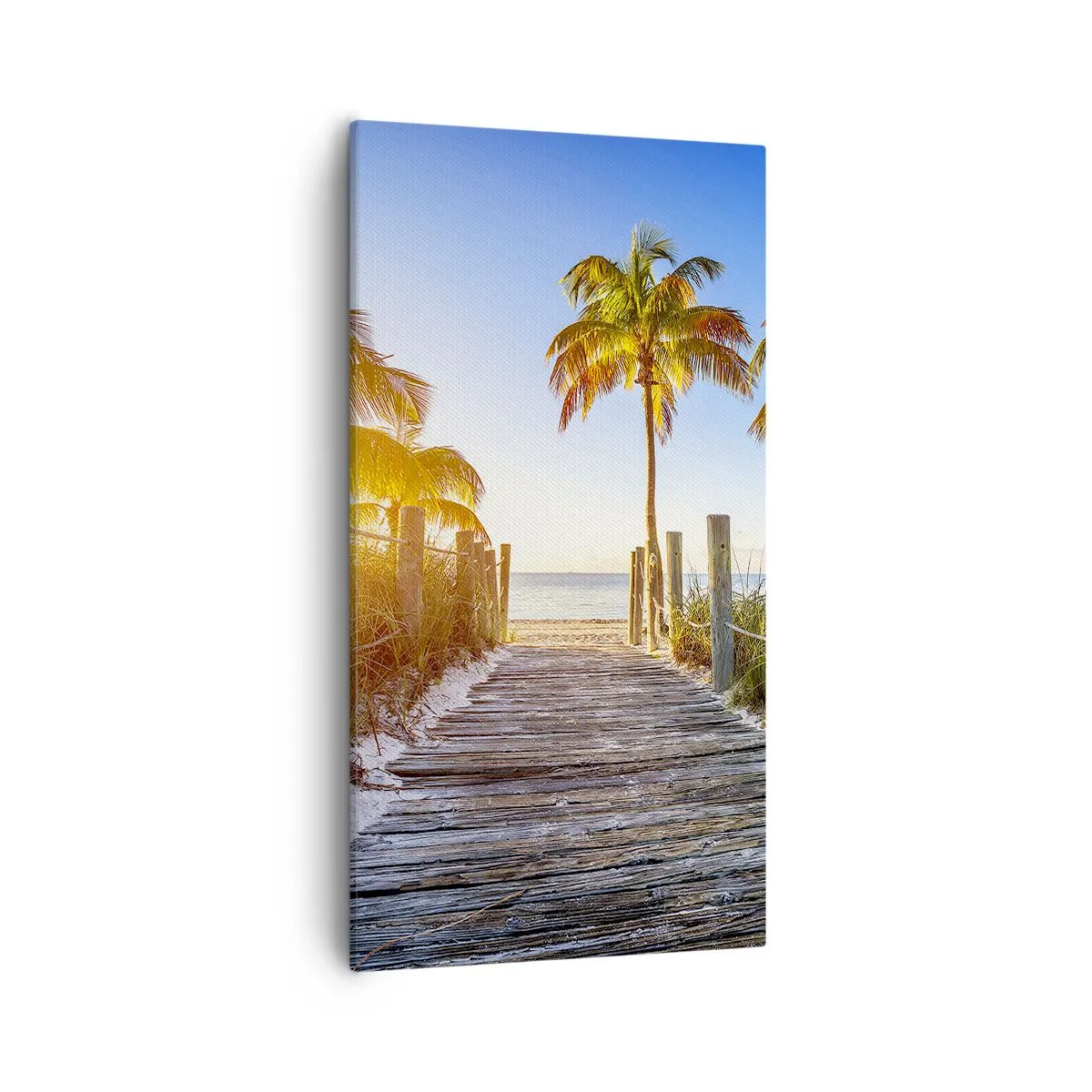 Canvastavla - Bild på duk - Raka vägen till paradiset - 55x100 cm