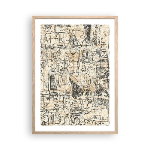 Affisch i ram av ljusek - Väntar på avkodning - 50x70 cm