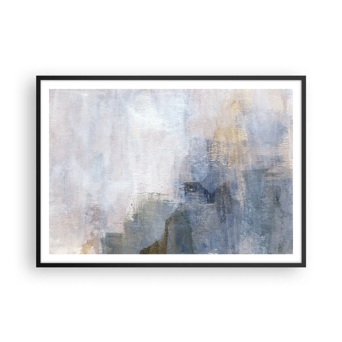 Affisch i svart ram - Färgernas toner och ackord - 100x70 cm