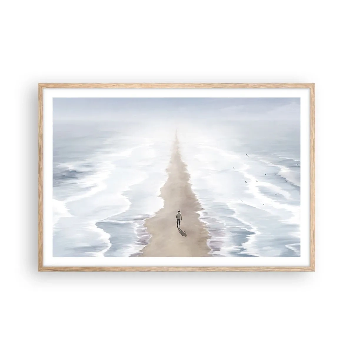 Affisch i ram av ljusek - Ljus framtid - 91x61 cm