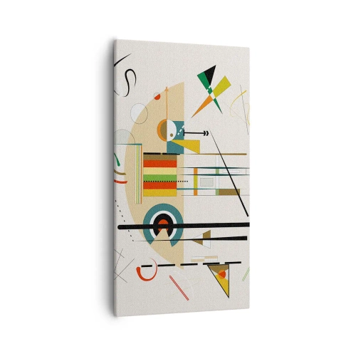 Canvastavla - Bild på duk - Så världen skrattar - 55x100 cm