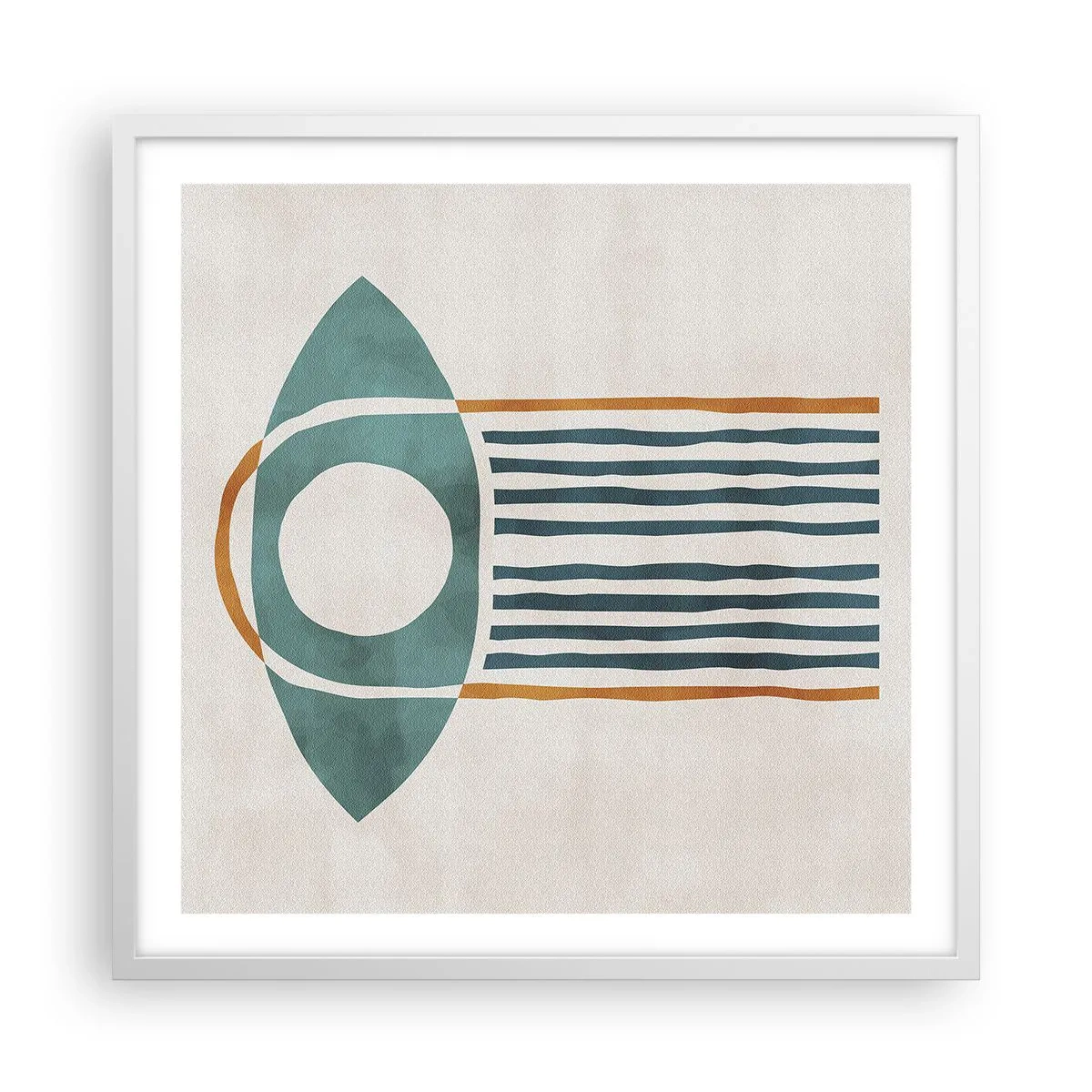 Affisch i vit ram - Tecken och ritualer - 60x60 cm