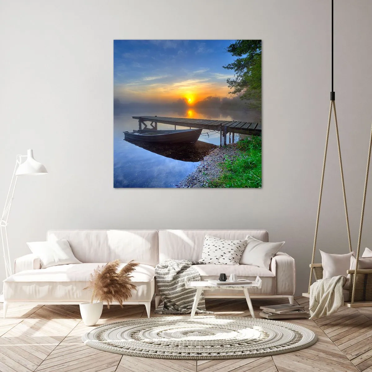 Canvastavla - Bild på duk - Det vanliga förvandlas till det magiska - 70x70 cm