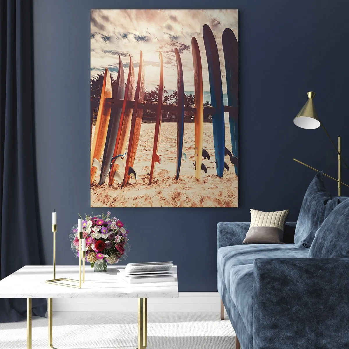 Glastavla - Bild på glas - God natt, vi ses imorgon - 80x120 cm