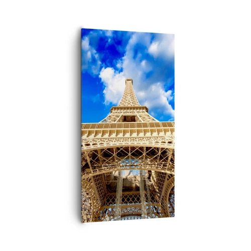 Canvastavla - Bild på duk - Nå himlen och molnen - 65x120 cm