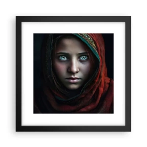 Affisch i svart ram - Östlig prinsessa - 30x30 cm