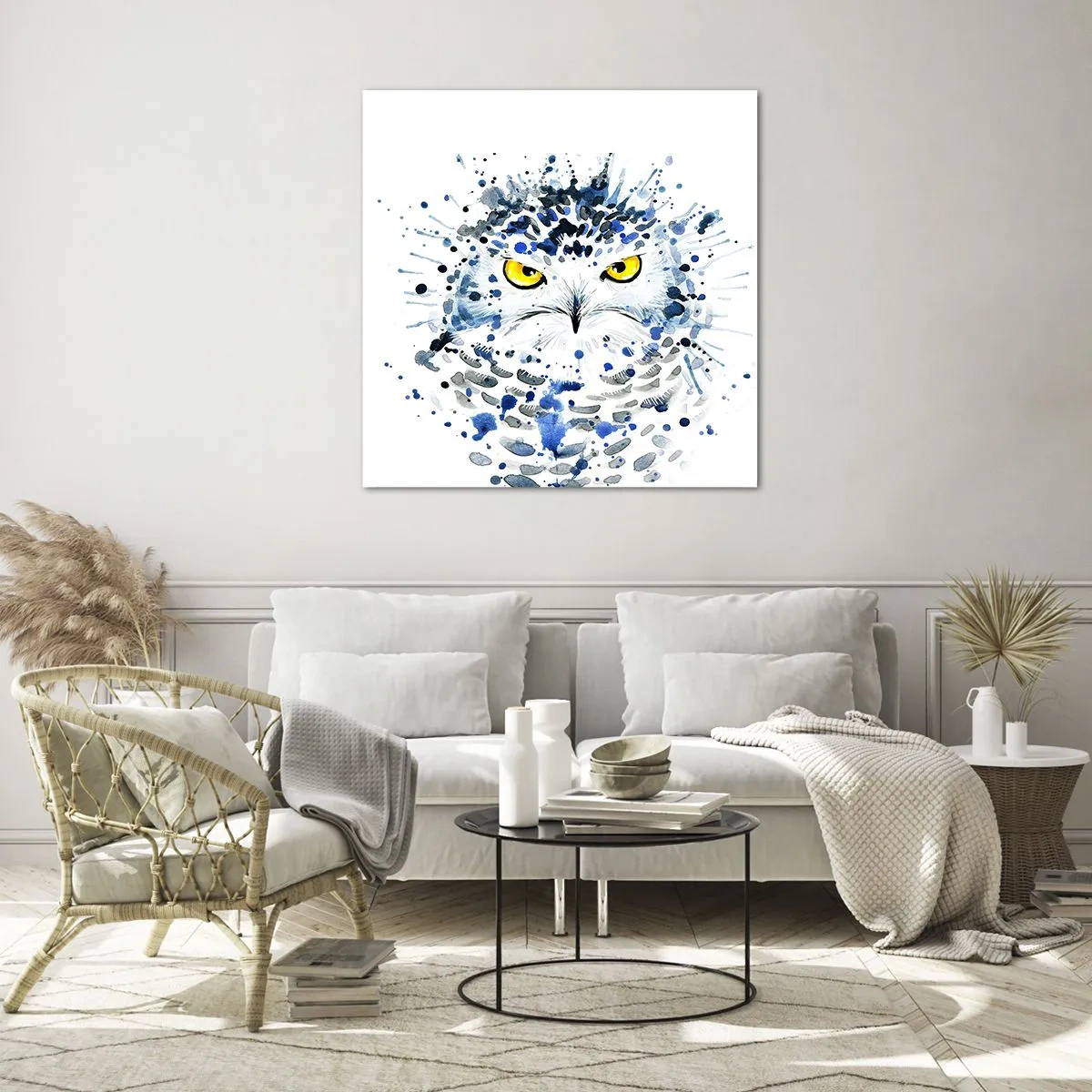 Glastavla - Bild på glas - Rakt in i ögonen - 30x30 cm