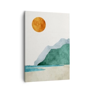 Canvastavla - Bild på duk - Landskap som det borde vara - 50x70 cm