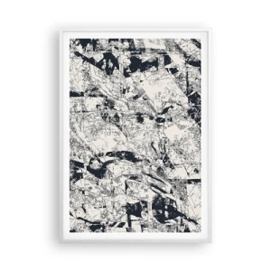 Affisch i vit ram - Motsatsernas interpenetration - 70x100 cm
