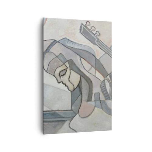 Canvastavla - Bild på duk - I musikens makt - 80x120 cm