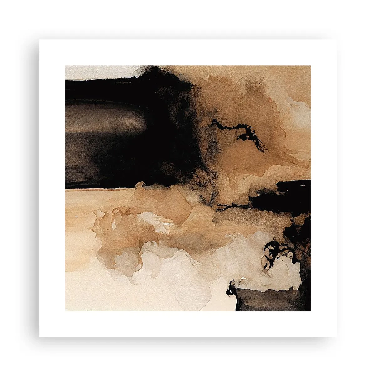 Affisch - Intrigerande abstraktion - 40x40 cm