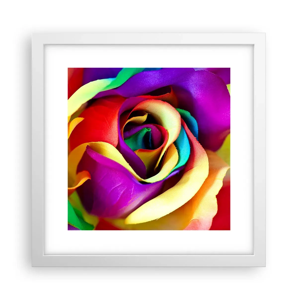 Affisch i vit ram - Det är omöjligt - 30x30 cm