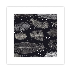 Affisch - Fjäderspets - 30x30 cm